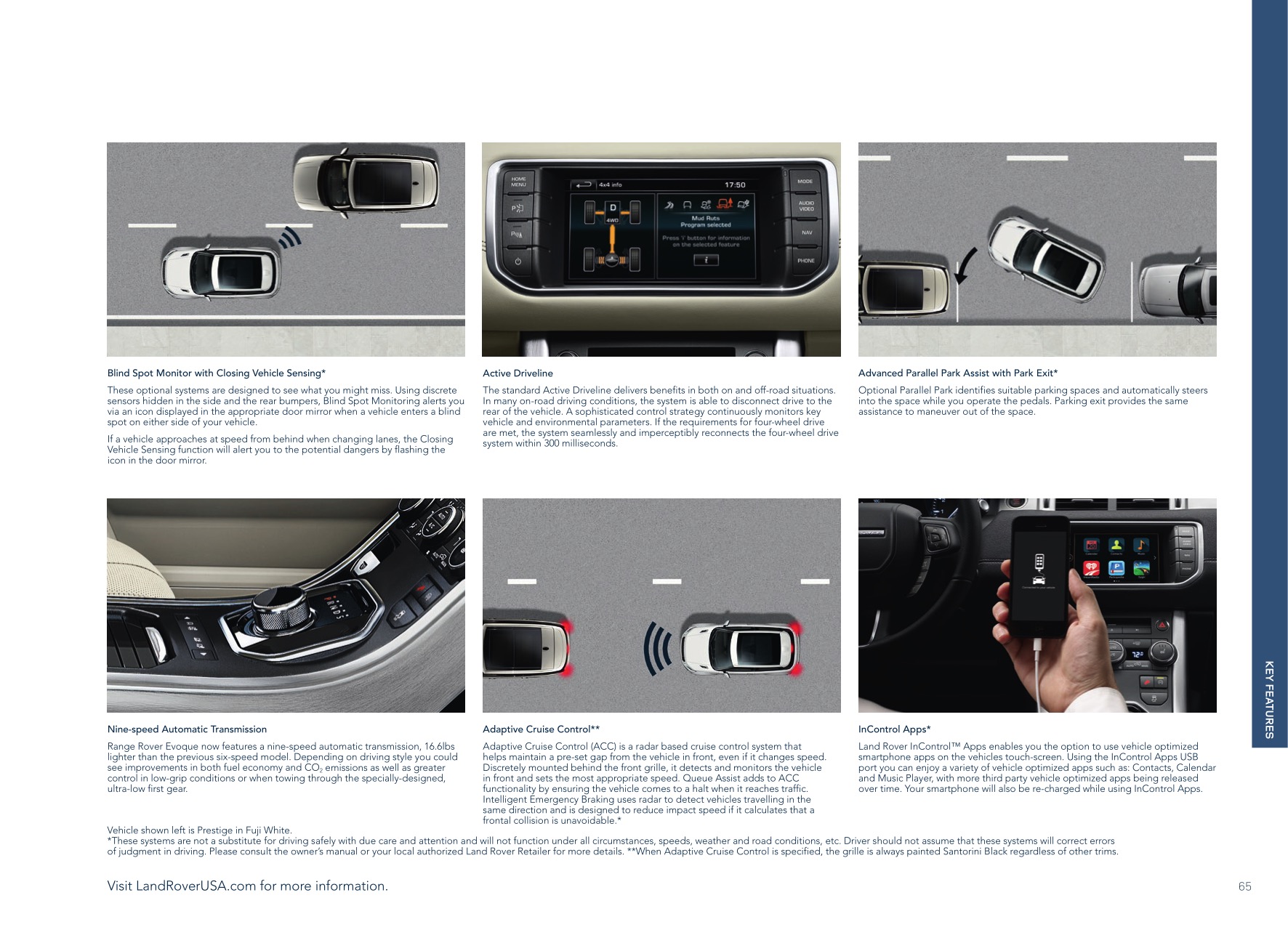 2015 Land Rover Evoque Brochure Page 10
